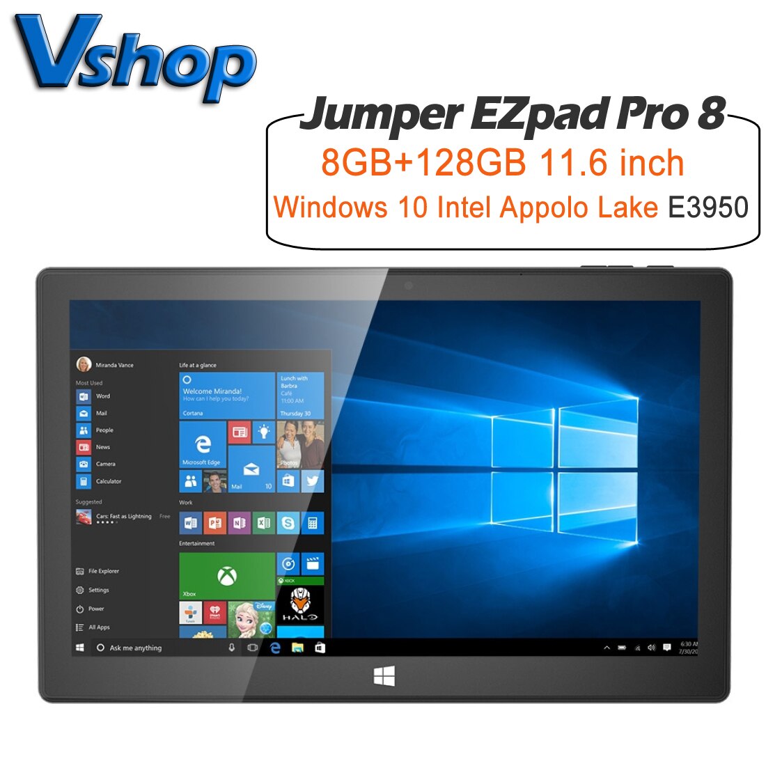  EZpad Pro 8 º PC 11.6 &8GB RAM /12GB RAM 128GB ROM Windows 10 Intel Atom E3950  TF ī Bluetooth   WiFi